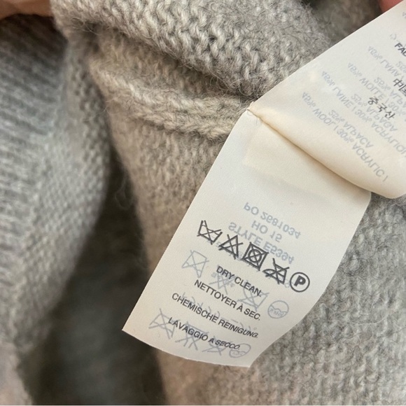 J. Crew - Turtleneck Sweater with Notched Hem - Gray - Size XS - E5934 - Picture 12 of 15